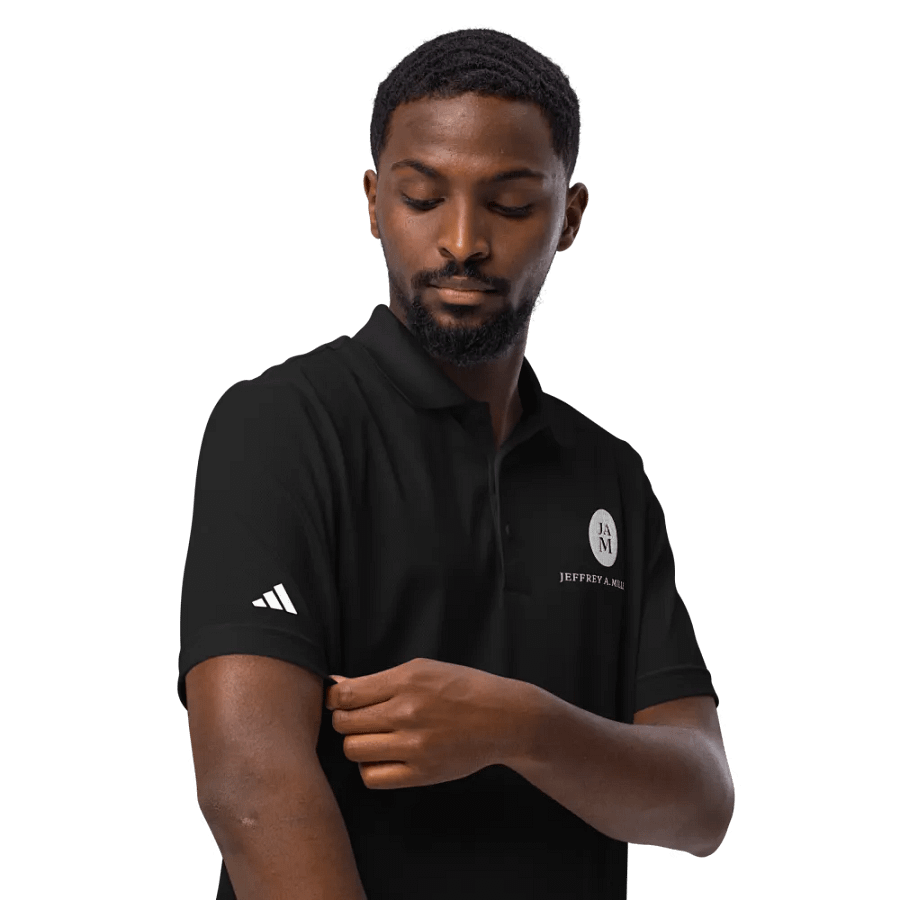 Adidas Sport Polo Shirt (Black) (S007) product image (6)