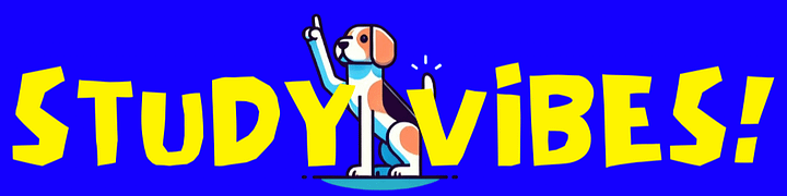 Digital Sticker / STUDY ViBES! / Doggy Fuka background ver. / Blue product image (1)