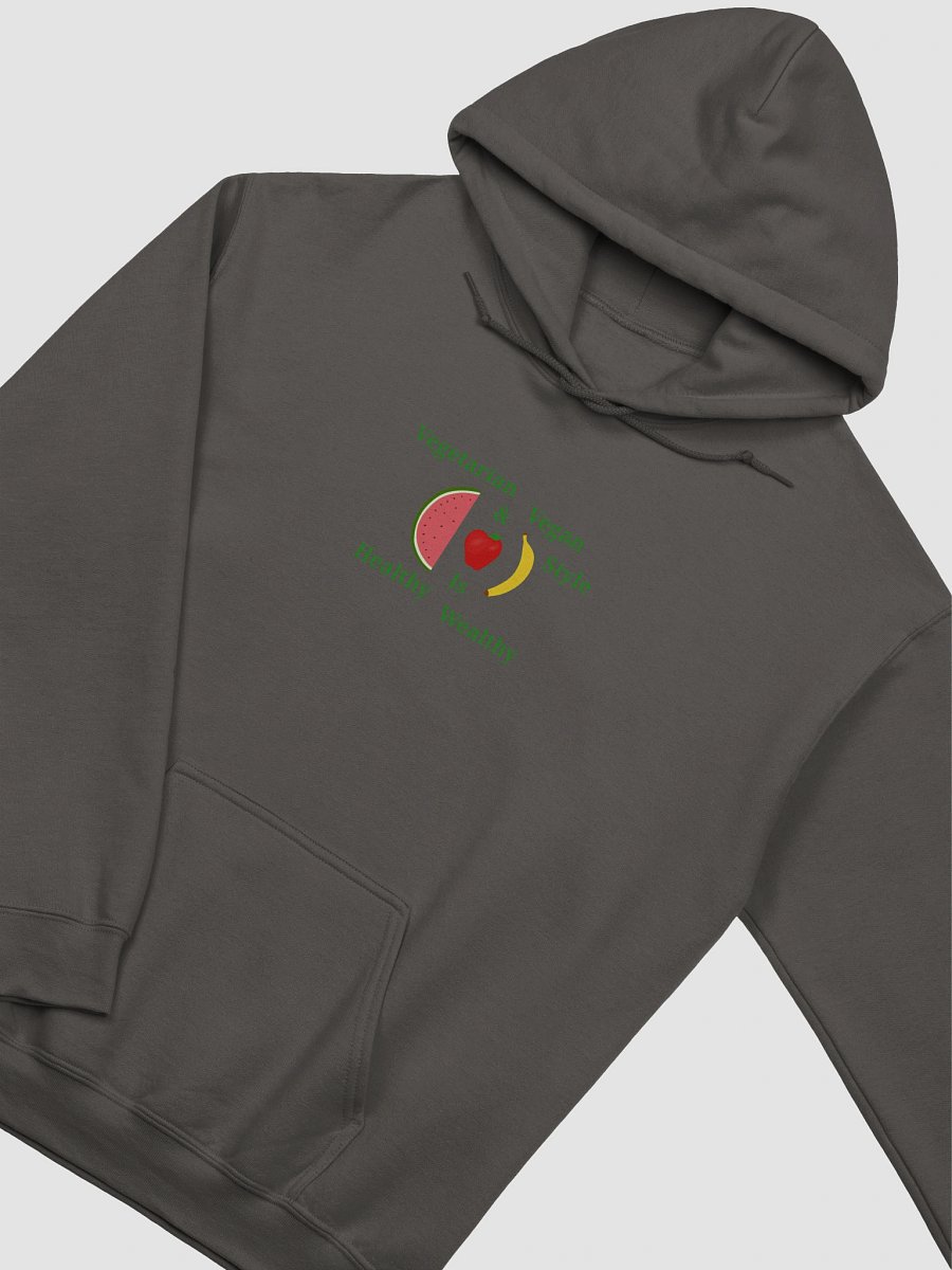 Healthy Wealthy Vegetarian & Vegan Hoodie product image (3)
