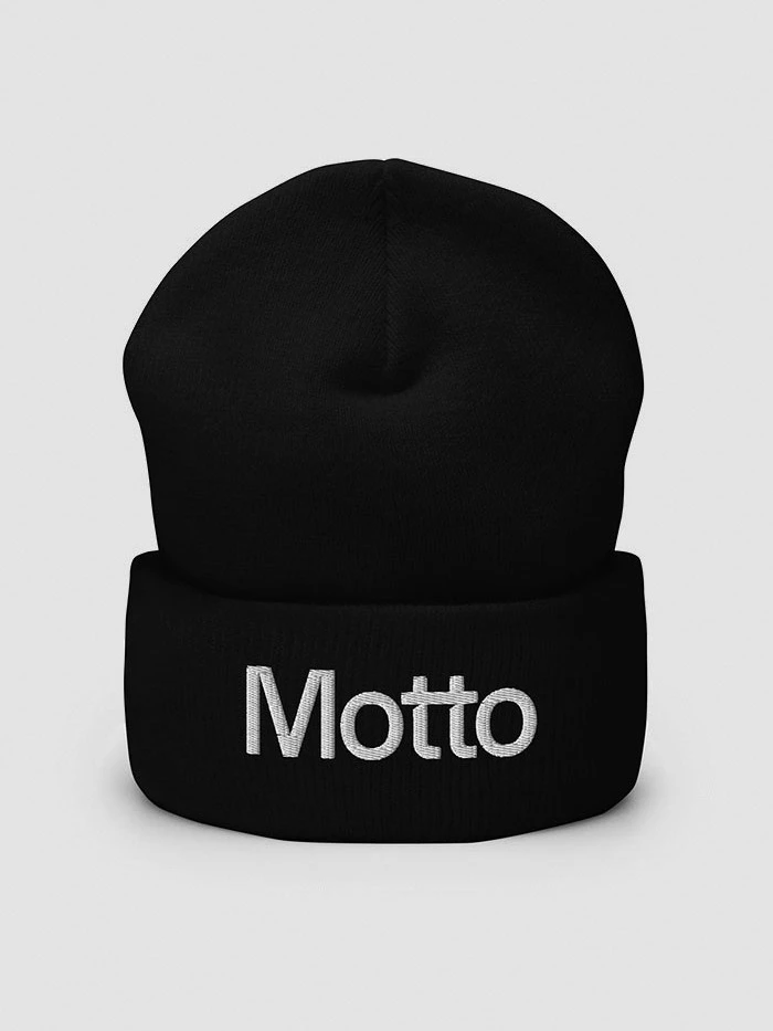 Motto® Logotype Embroidered Cuffed Beanie product image (1)