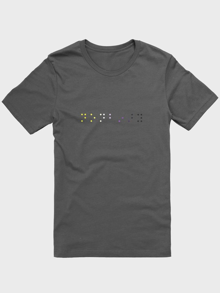 nonbinary contracted braille t-shirt product image (1)