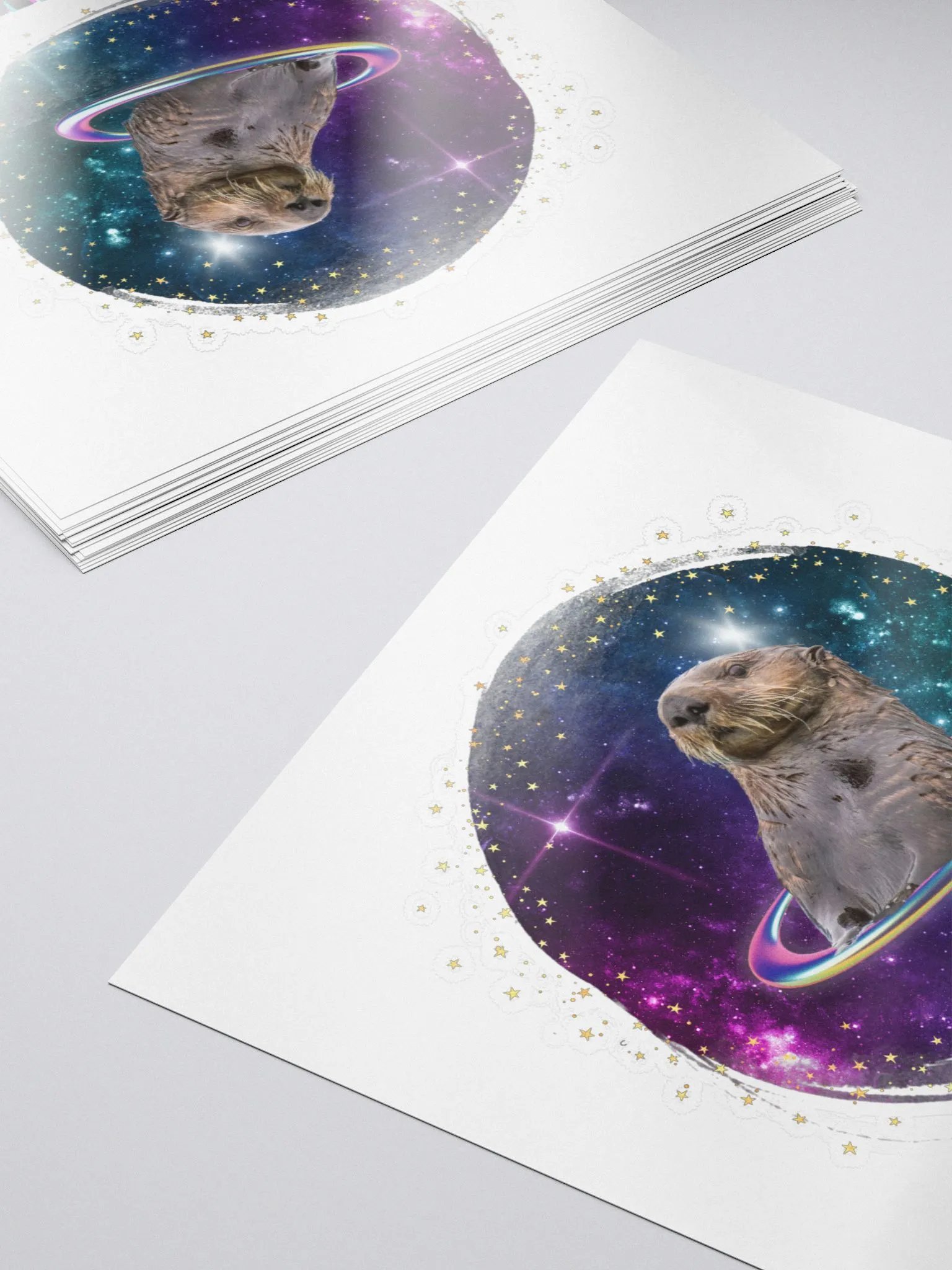 Sea Otter in Space Sticker product image (5)