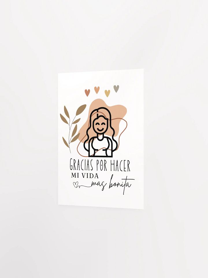 Boho Gracias (Thank you in Spanish) Design paper poster product image (2)
