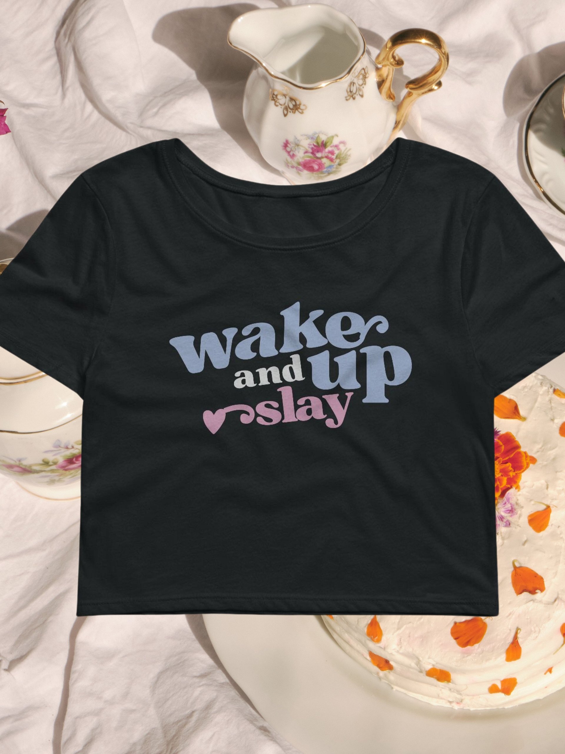 Wake Up And Slay Baby Tee product image (1)