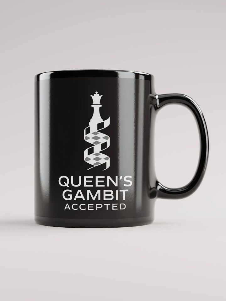 Queen's Gambit Accepted - Black Glossy Mug product image (1)