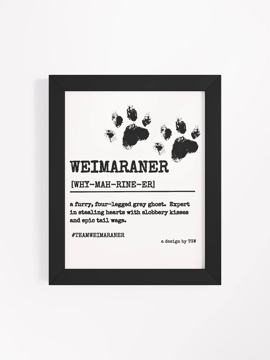 Definition of Weimaraner - Framed Print product image (4)