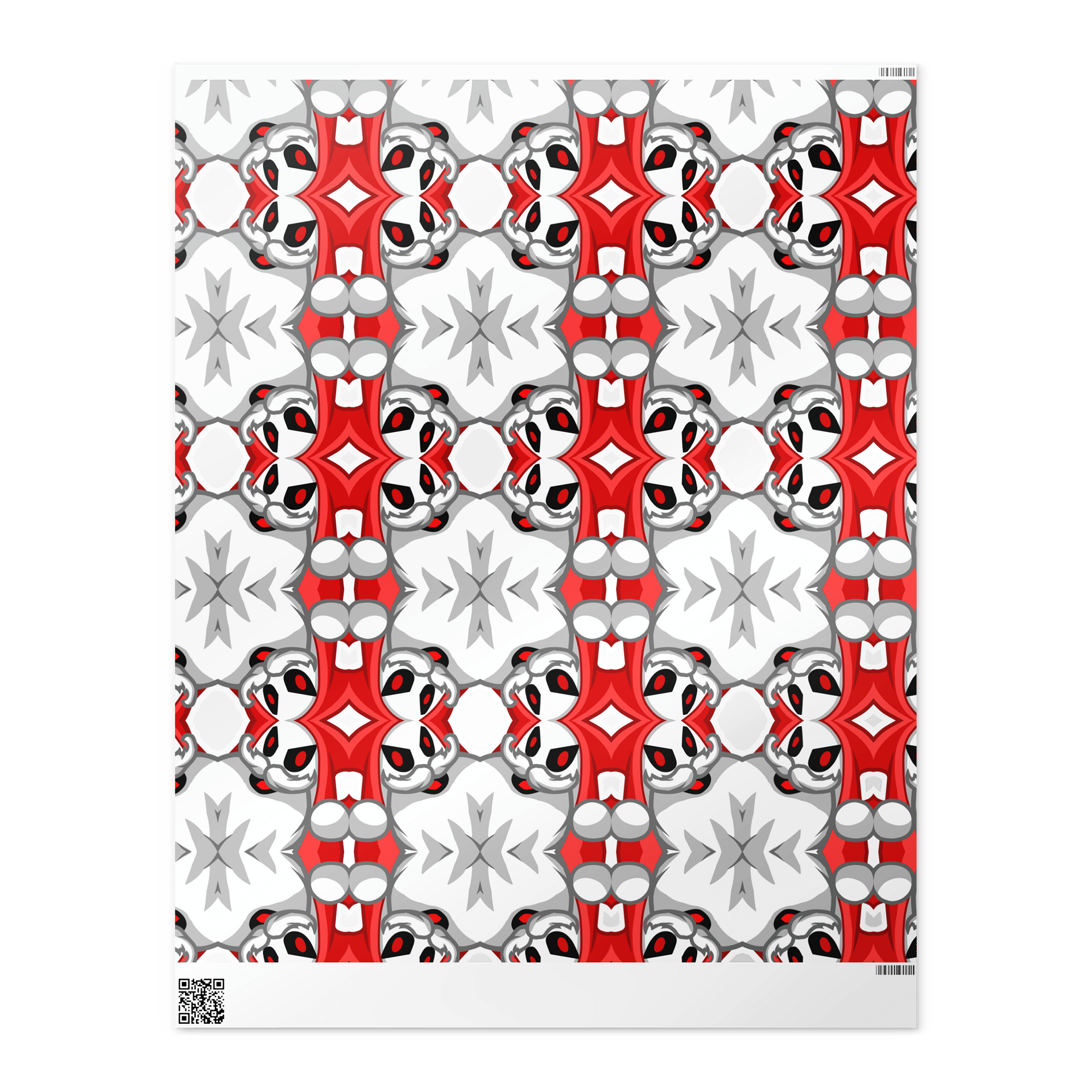 Santa Grim - Custom Printed Wrapping Paper product image (2)