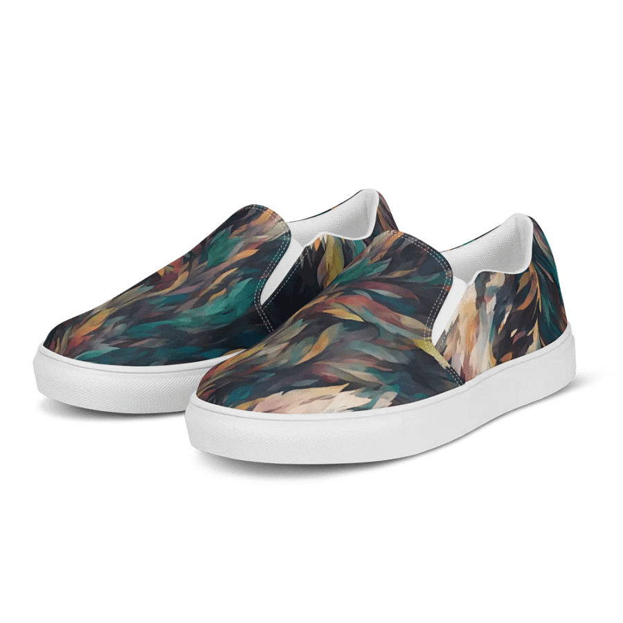 Iridescent Feather Dream Canvas Slip-Ons product image (6)