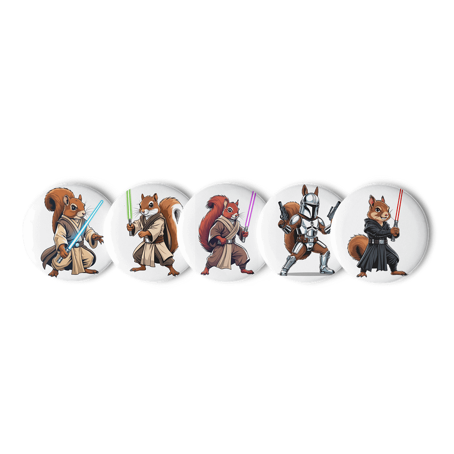 Squirrel Wars Button Set product image (1)