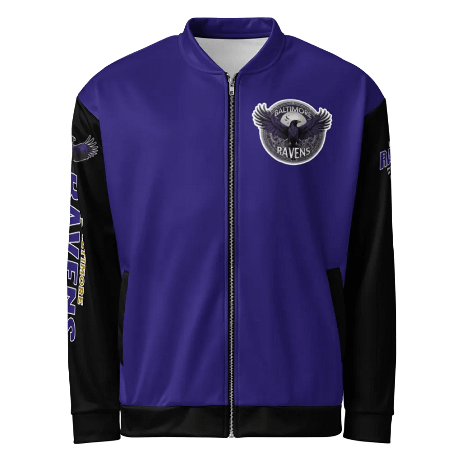 Baltimore Ravens | Fierce Winged Varsity Bomber Jacket | NFL Home Locker product image (1)
