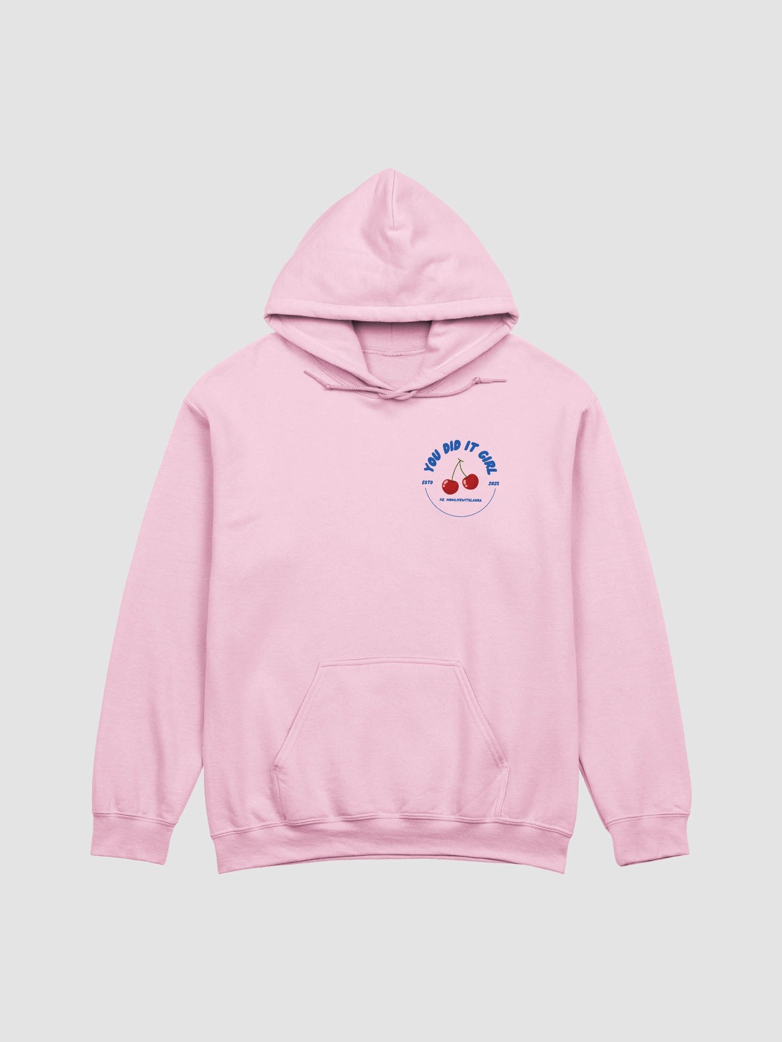 You Did it Girl Cherries Hoodie - Blue/Pink product image (1)