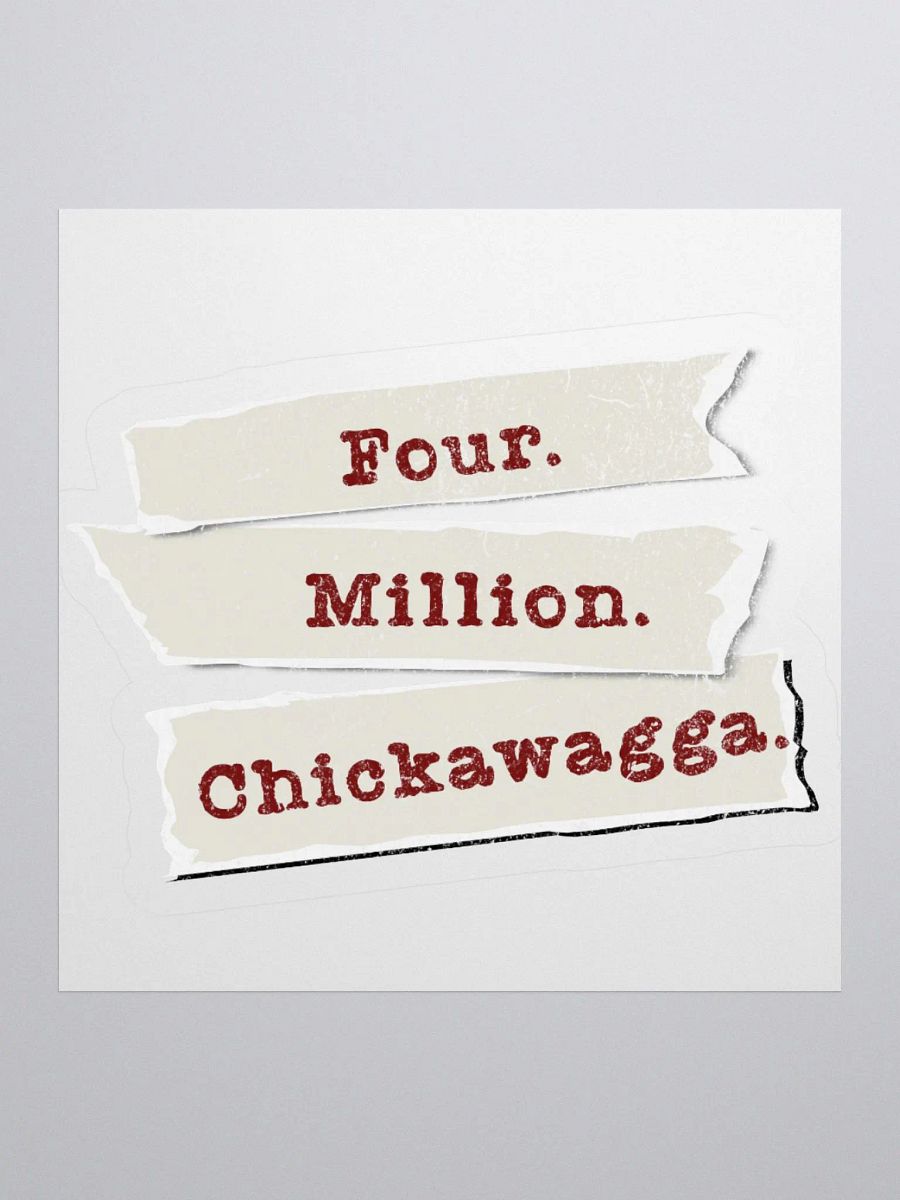 "Four Million" Stickers product image (2)