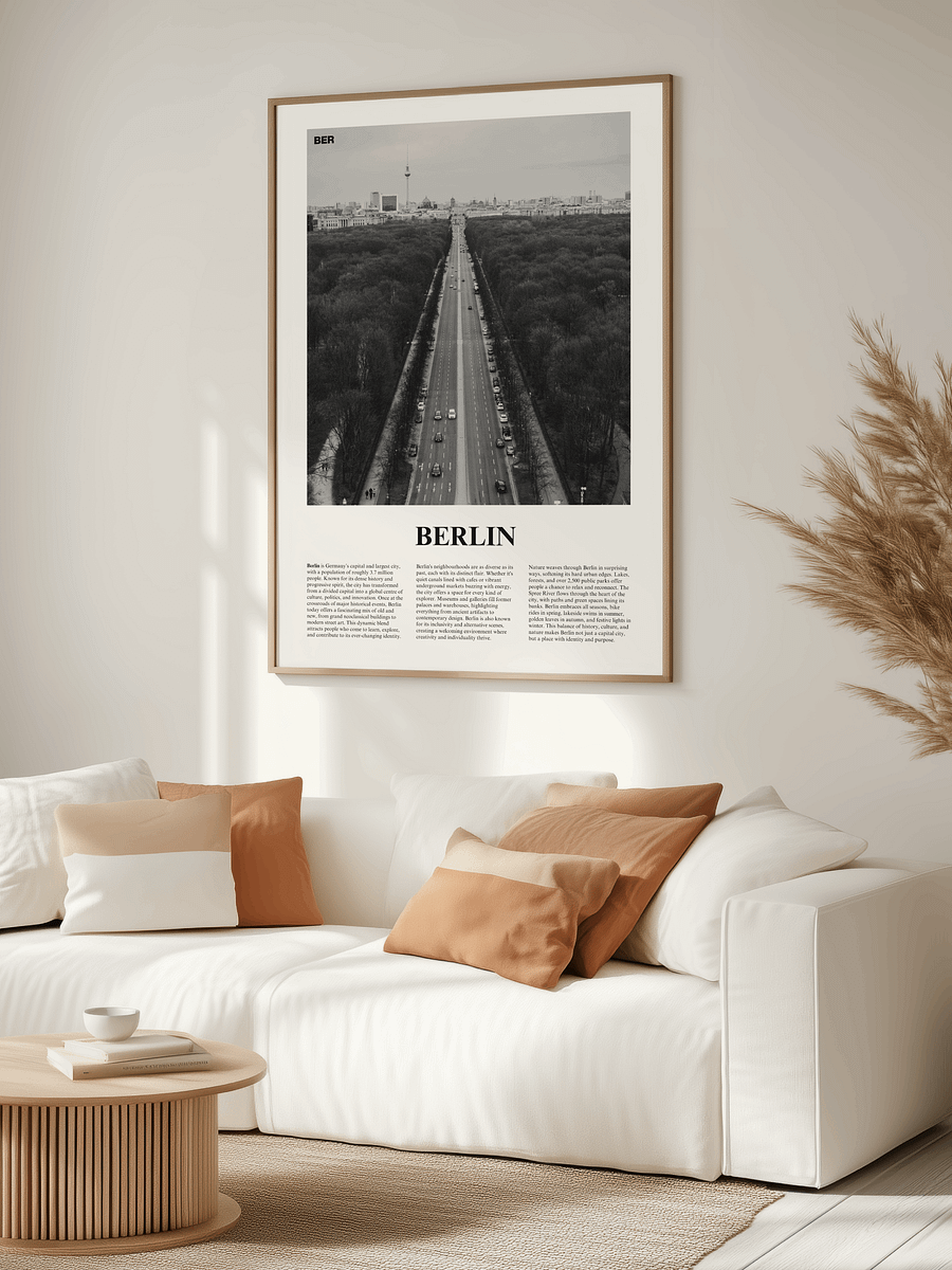 Berlin 03 Newspaper Poster | Framed product image (3)