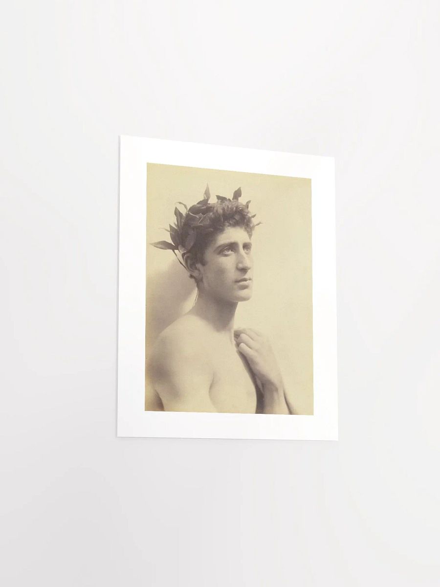 Youth Wearing A Laurel Wreath by Wilhelm von Gloeden (c. 1890) - Print product image (3)