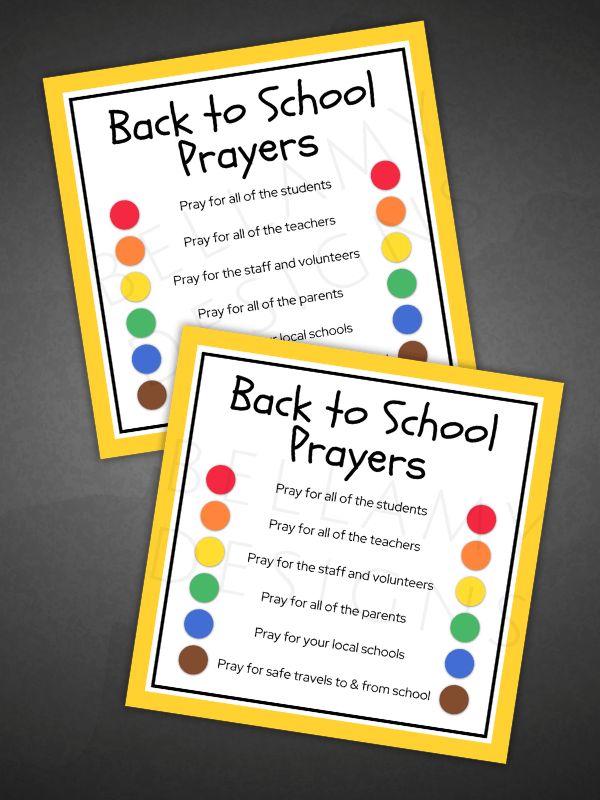 Back to School Prayers - Activity Gift Tags product image (5)