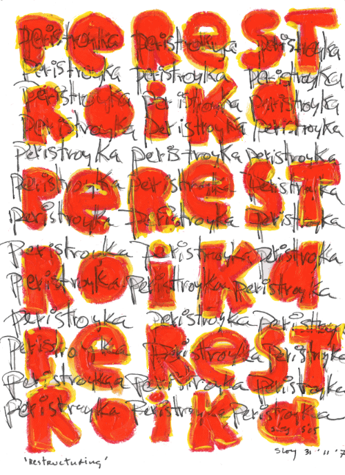 Perestroika "Restructuring" Poster product image (1)