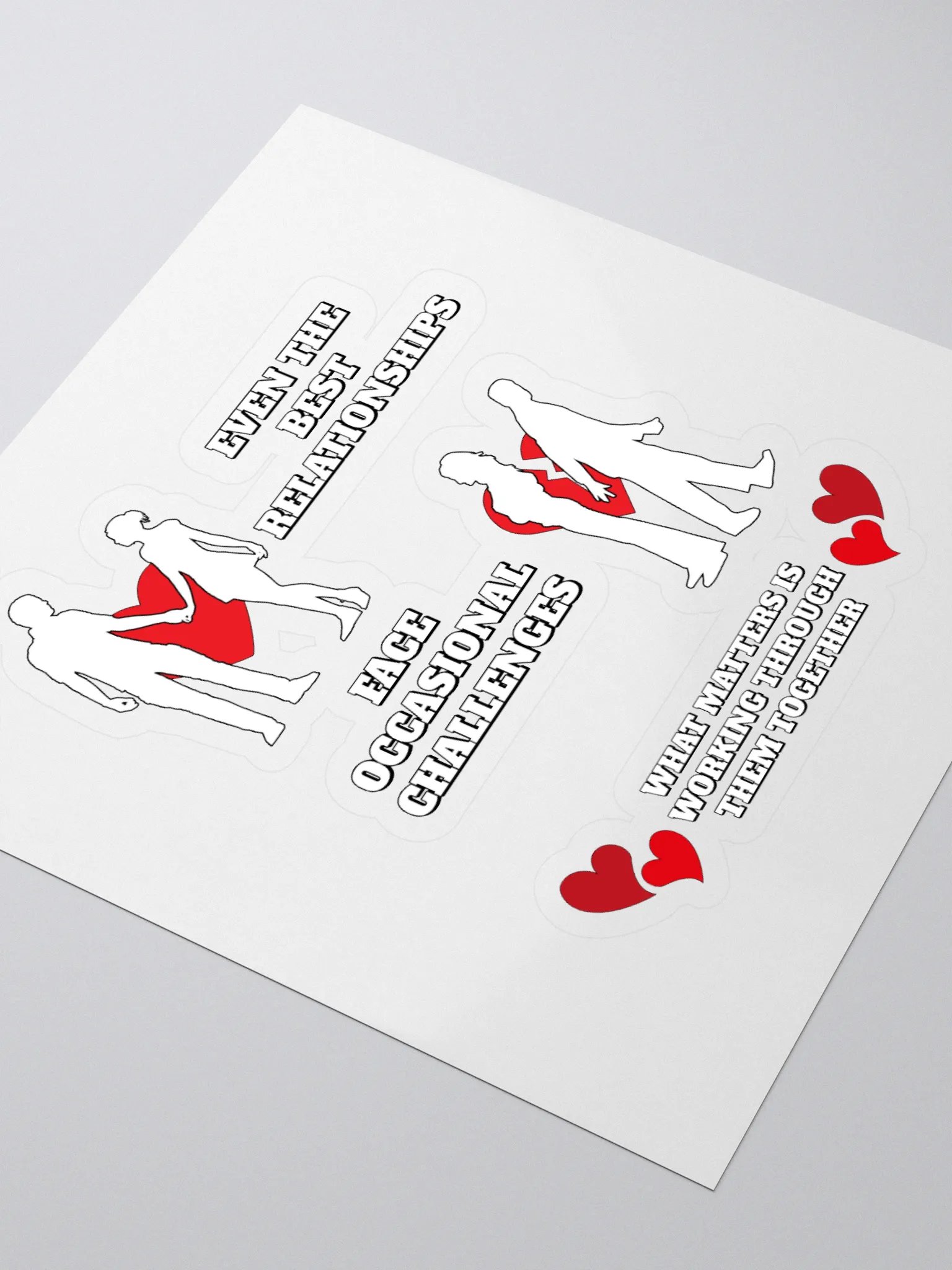 Even The Best Relationship Face Occasional Challenges - Sticker product image (3)