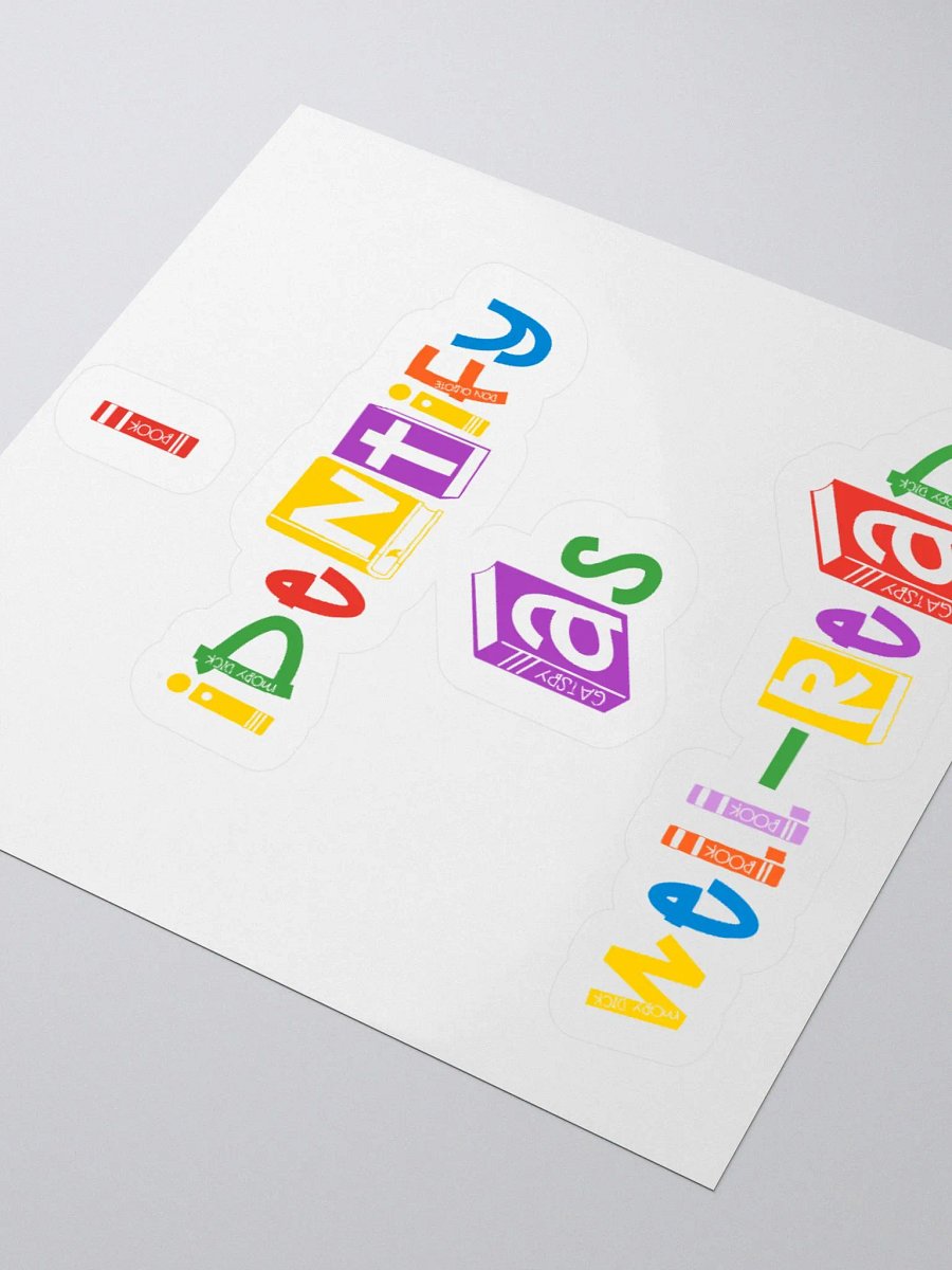 I Identify As Well-Read Sticker product image (9)