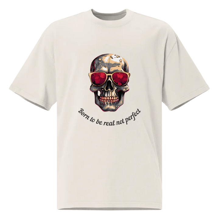Reflective Skull Oversized Tee product image (1)
