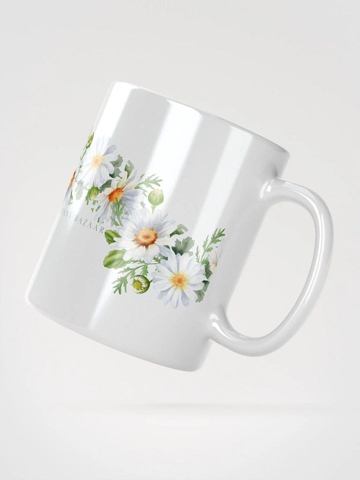 Daisy White Ceramic Mug product image (4)