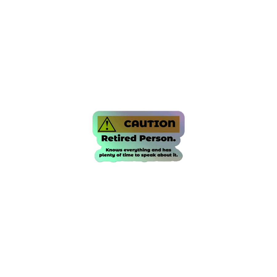 Caution Retired Person product image (1)