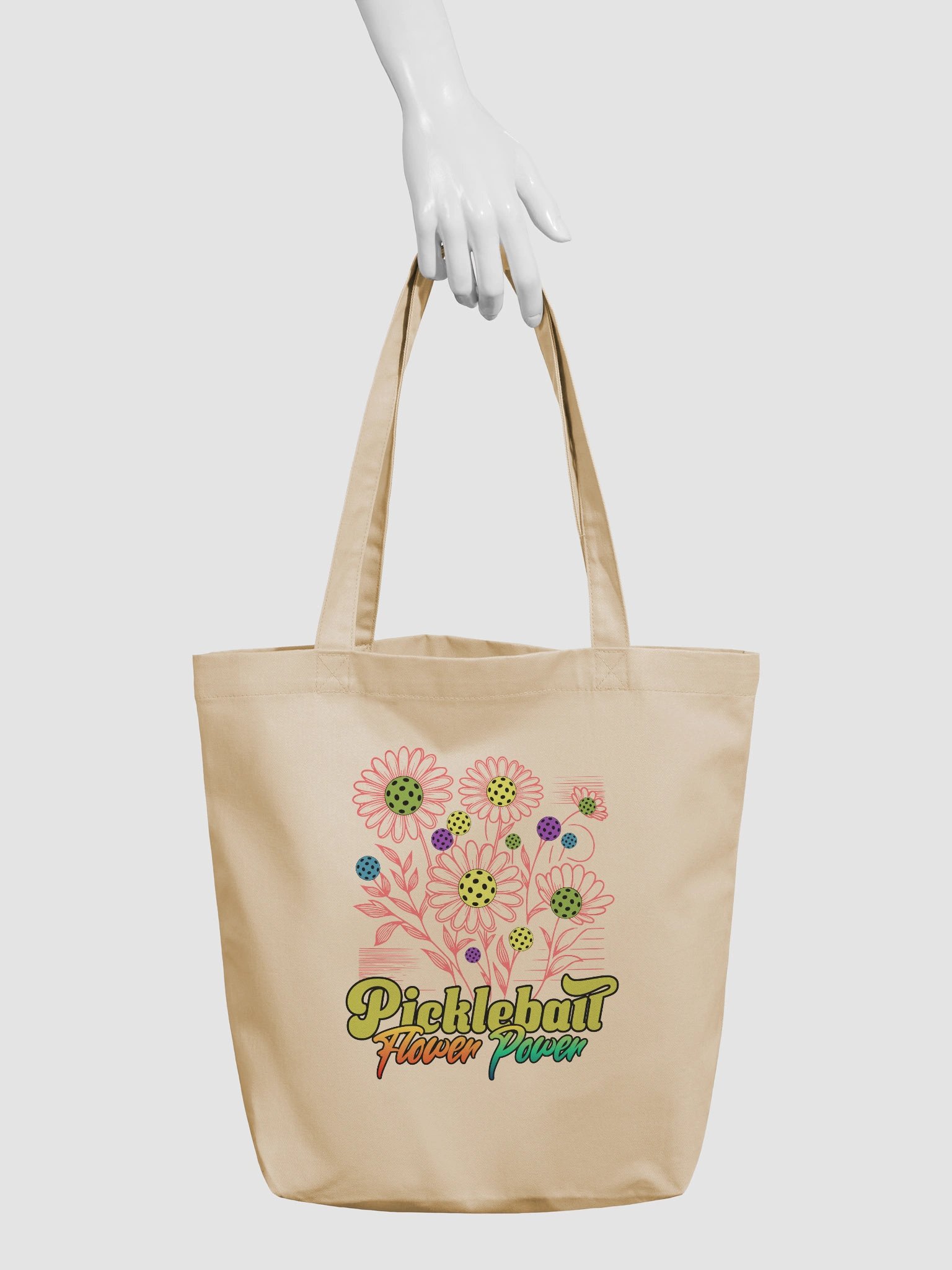 Pickleball Flower Power Eco Tote product image (6)
