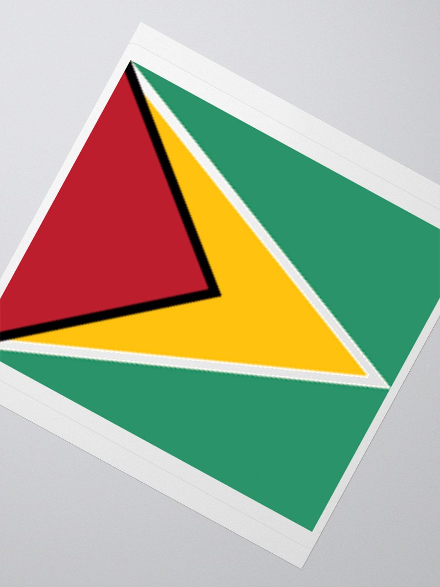 Guyana Flag Sticker | Arrowhead Design | Durable Vinyl | 3 Sizes product image (6)