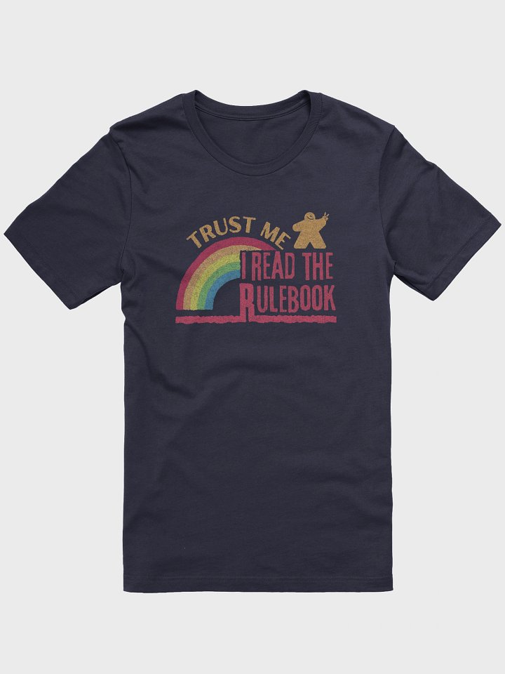Trust Me I Read The Rulebook - Rainbow Board Game Host T-Shirt - Navy product image (2)