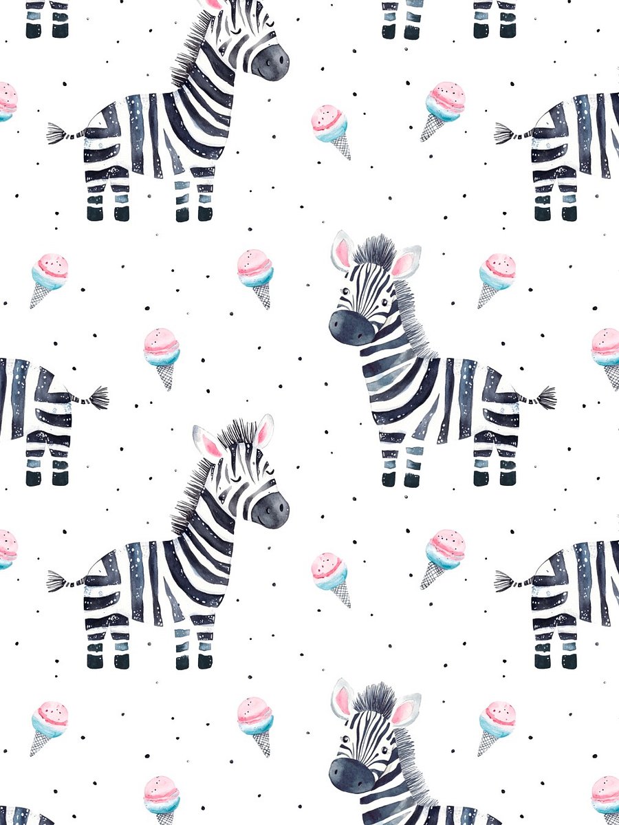 Sale No3 - Cute Zebra Seamless pattern product image (1)