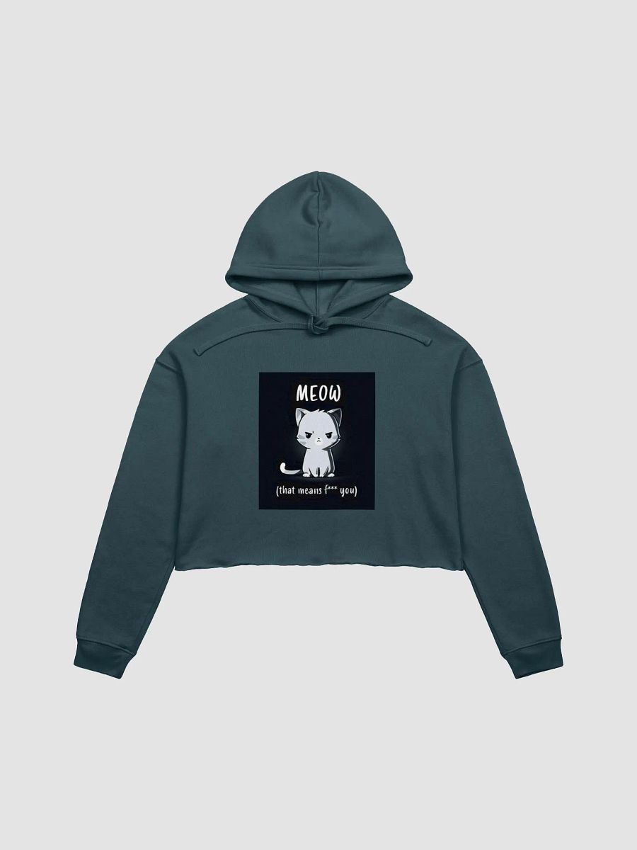 Sarcastic Cat Crop Hoodie product image (2)