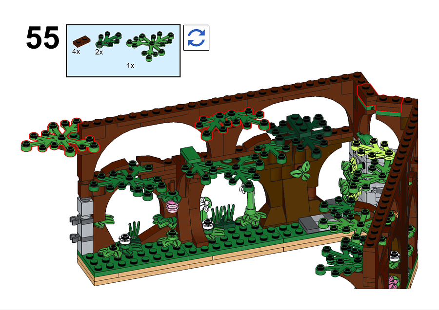 Free LEGO Building Instructions - Secret Garden Book Nook product image (3)