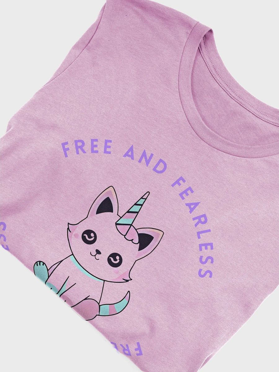 Free and Fearless Cat Unicorn T-Shirt product image (5)