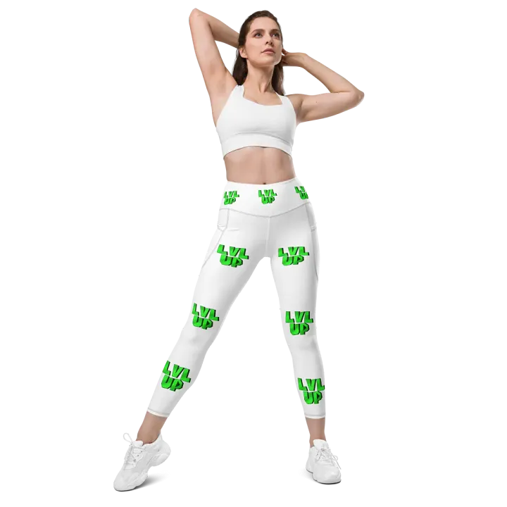 LVL UP White Yoga Pants product image (2)