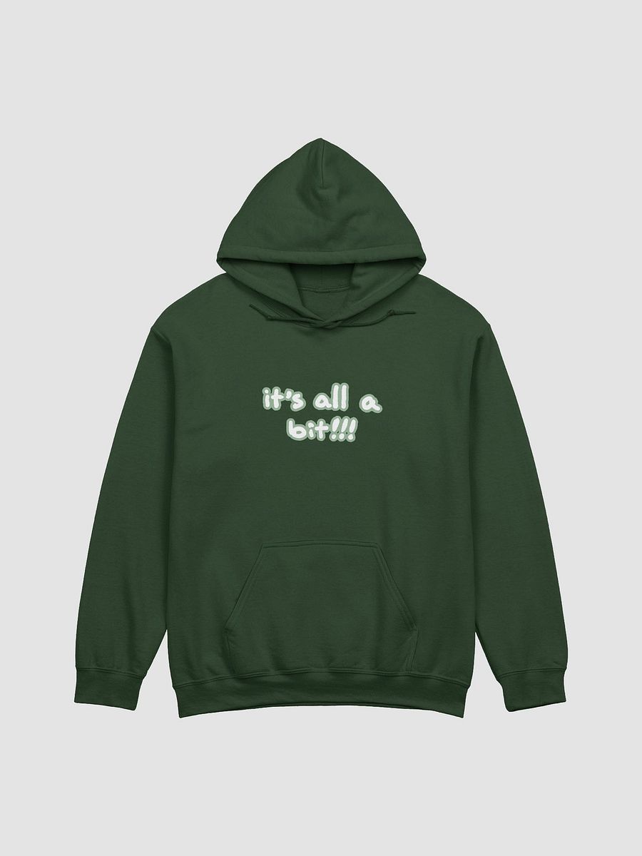“It’s all a bit!!!” (lined design, #96B697) classic hoodie product image (20)