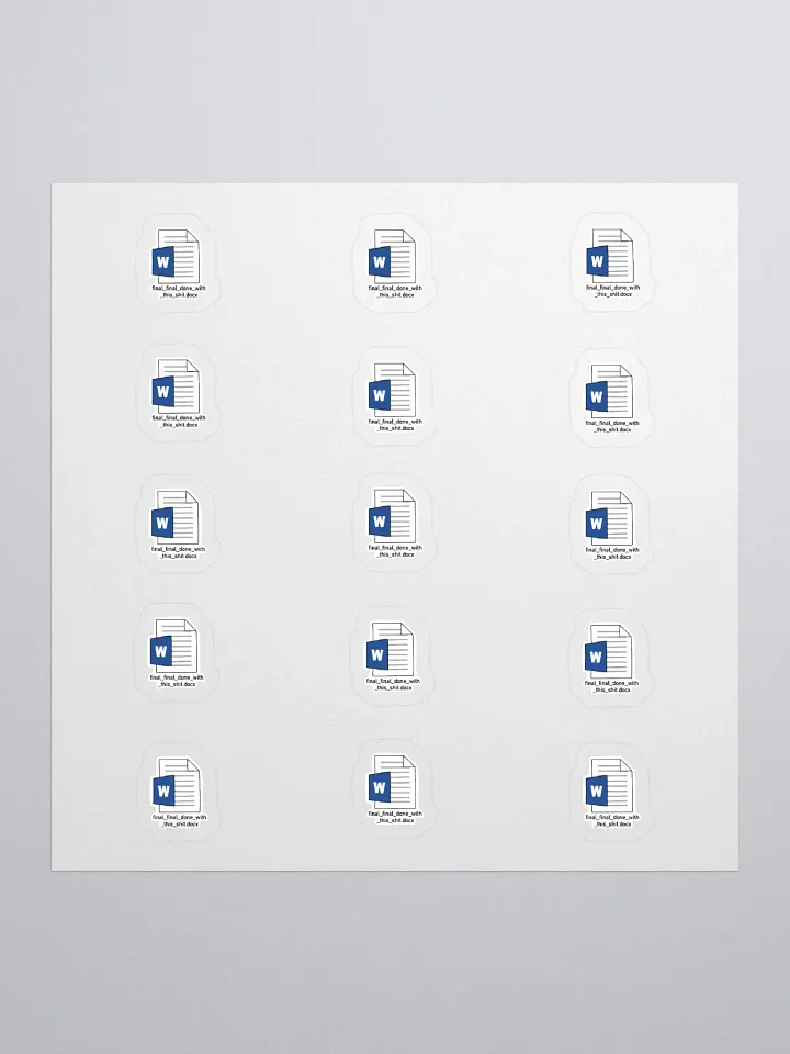 Final Name Sticker (SMALL Sheet) product image (1)