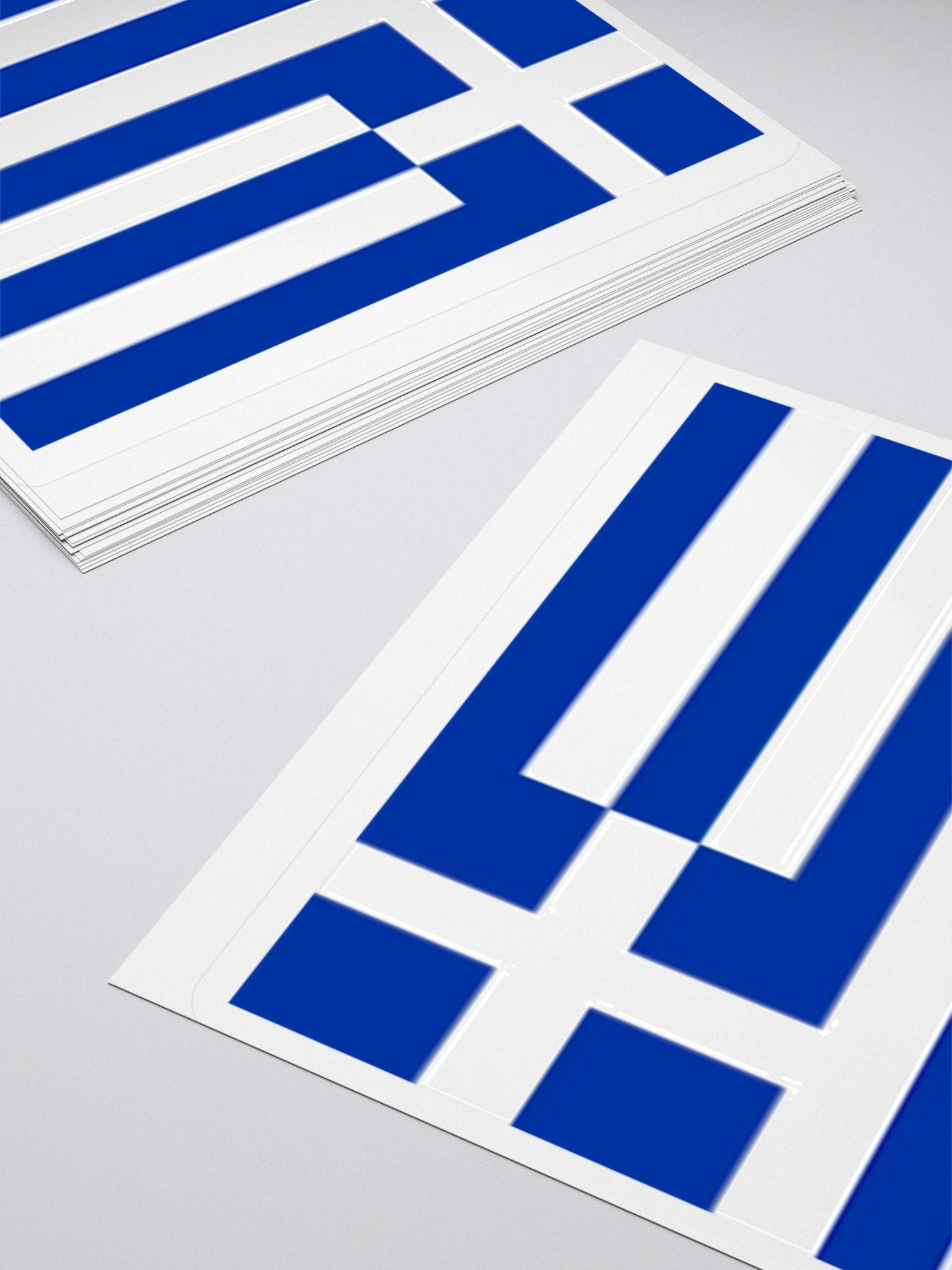 Greece Flag Sticker | Blue White Cross Design | Durable Vinyl | 3 Sizes product image (11)