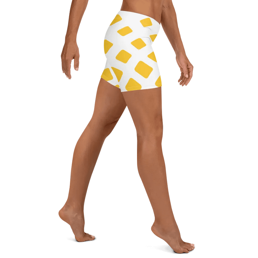 Yellow Diamond Grid All-Over Print Shorts product image (5)