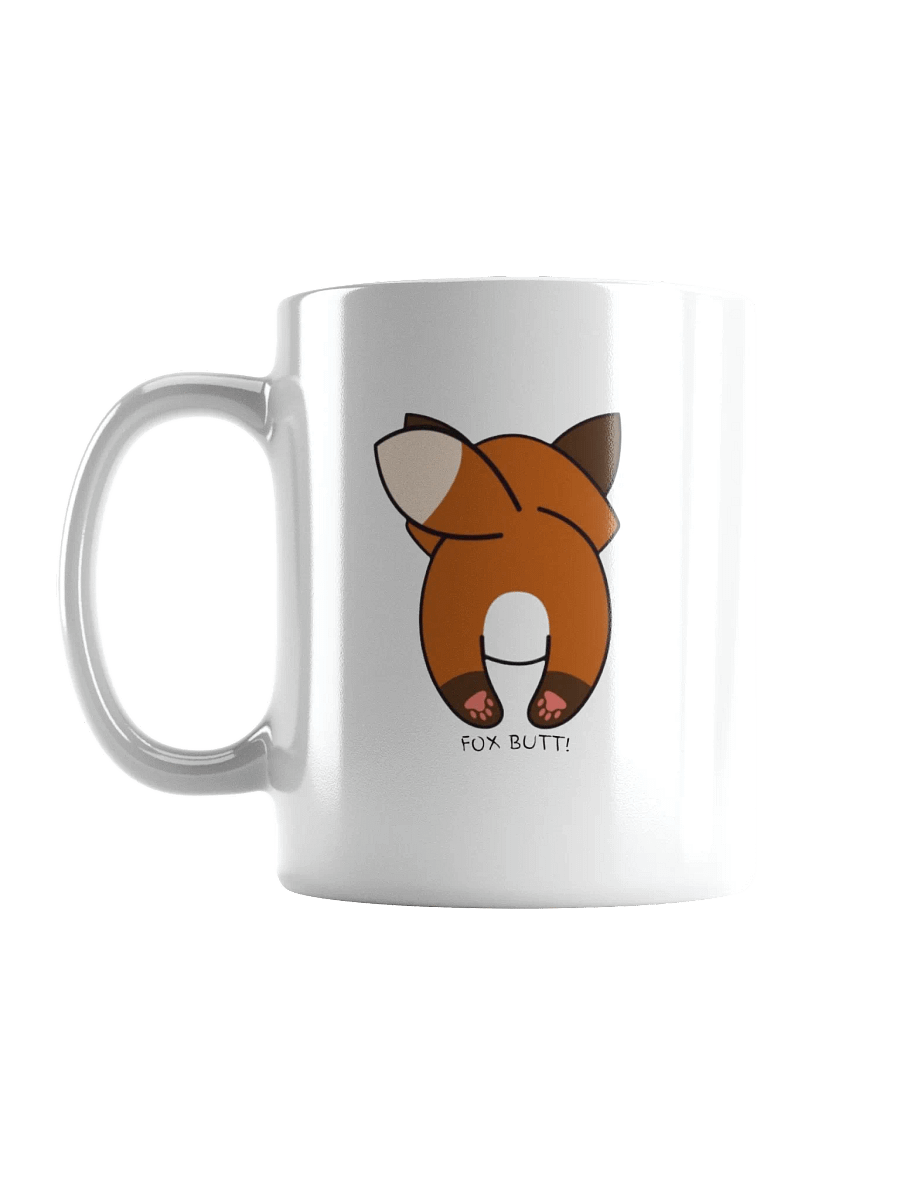 Smiling Humorous Fox White Glossy Mug product image (18)