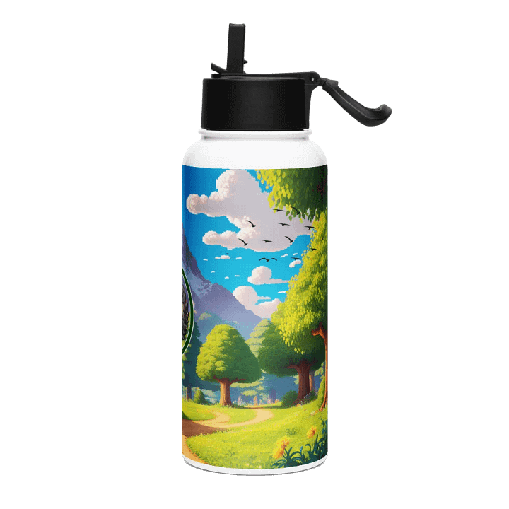 Gourde à paille Petit logo avec fond 94cl product image (2)