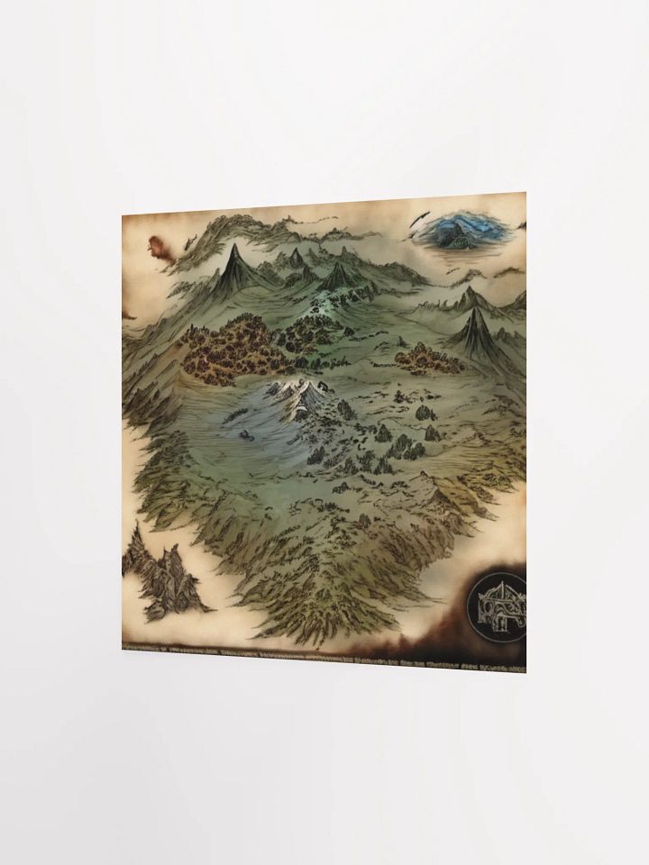 Fantasy Landscapes Lord Of The Rings Anime Concept Map Poster product image (10)