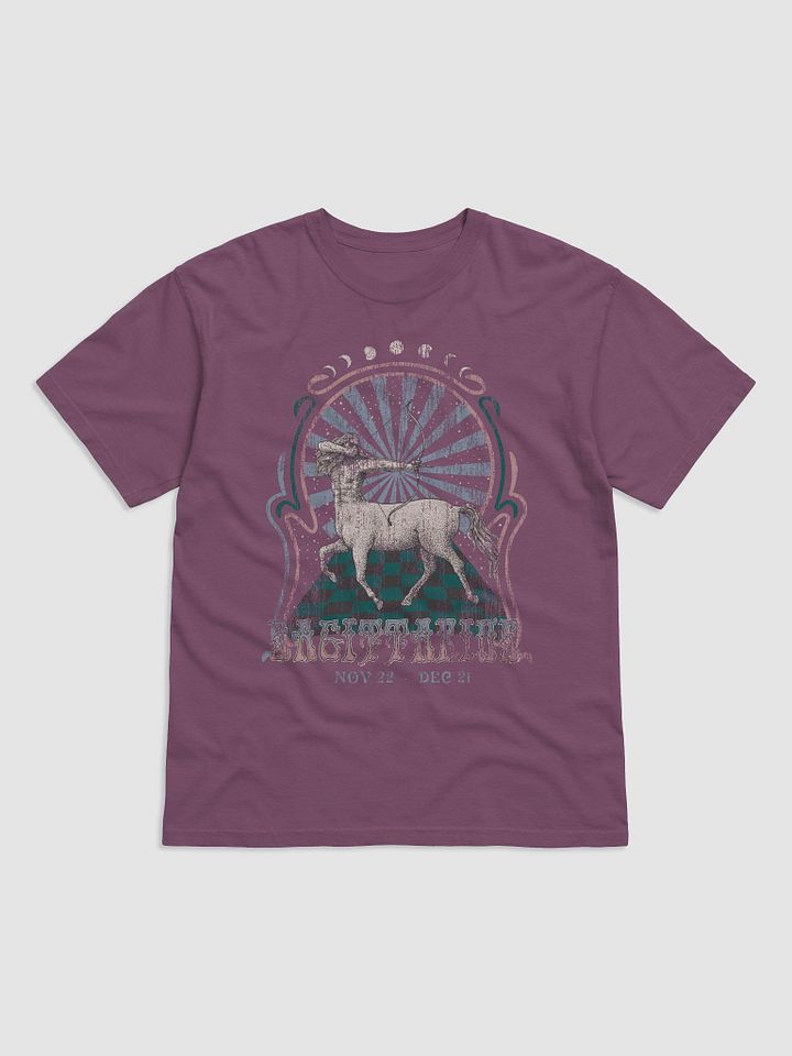 Sagittarius Zodiac Sign Tee | Art Nouveau-Style Grunge Streetwear T-Shirt for November 22 to December 31 Birth Months product image (2)