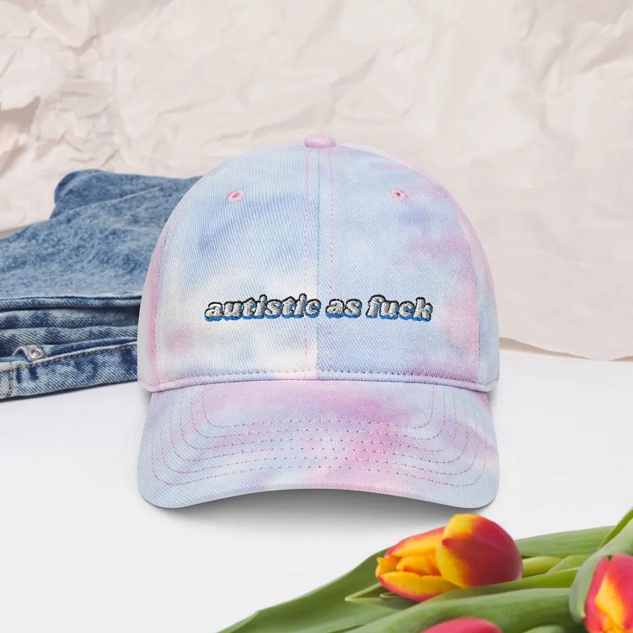 AUTISTIC AS F*CK tie-dye dad hat product image (7)