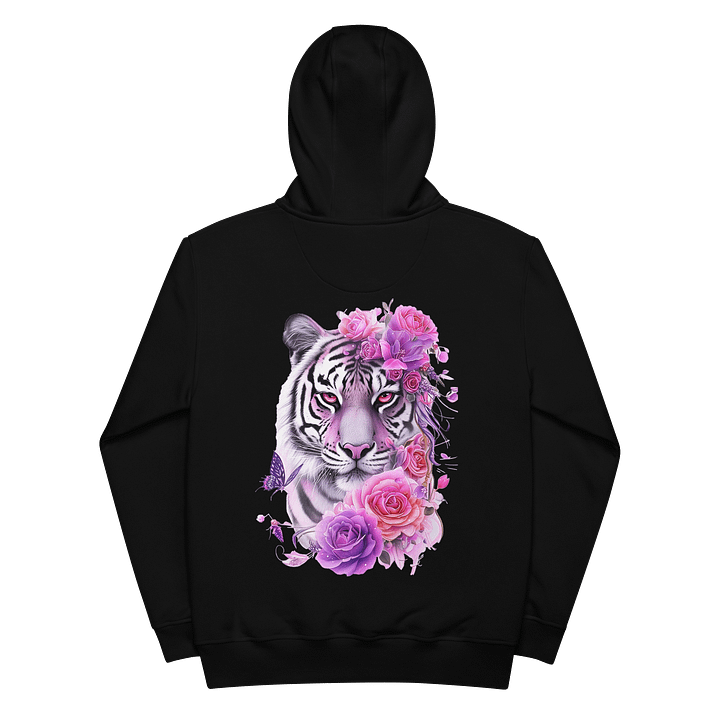 White Tiger Bloom hoodie - Black product image (2)