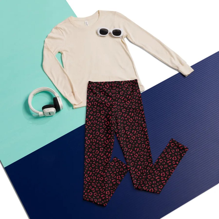 Youth Cheetah Print leggings product image (5)