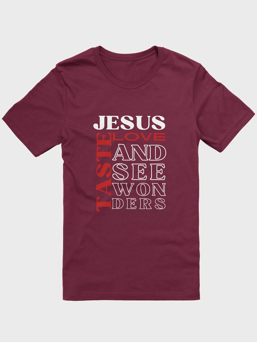 Taste JESUS Love Bella Canvas Christian T-shirt - Dark product image (2)
