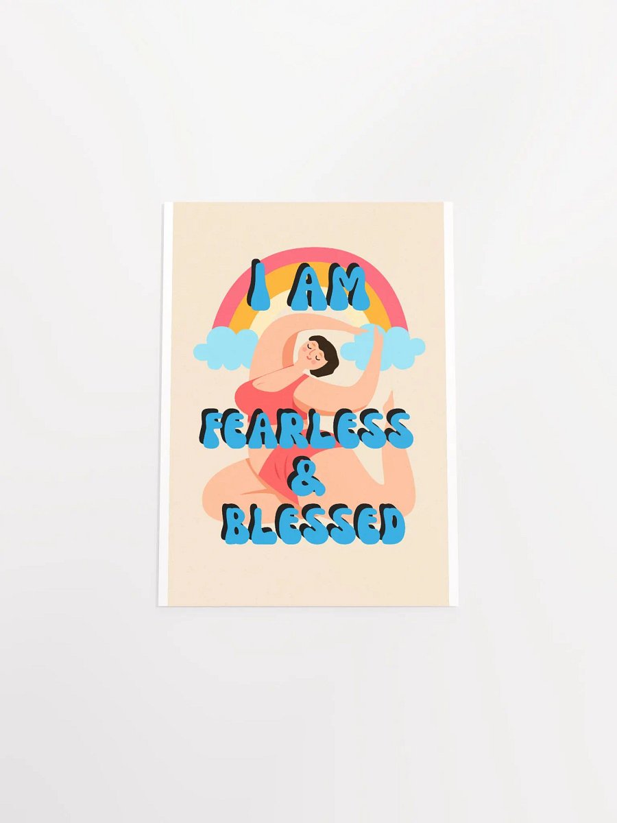 I am Fearless & Blessed Affirmation Poster product image (28)