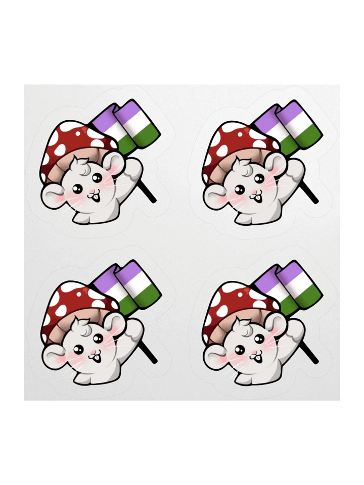 Genderqueer Pride Flag Stickers product image (1)