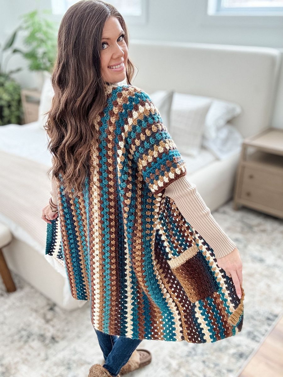Granny Pop Ruana Crochet Pattern product image (3)