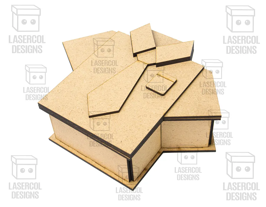 Shirt and Tie Box (3 Sizes) - Laser Cut Files product image (10)