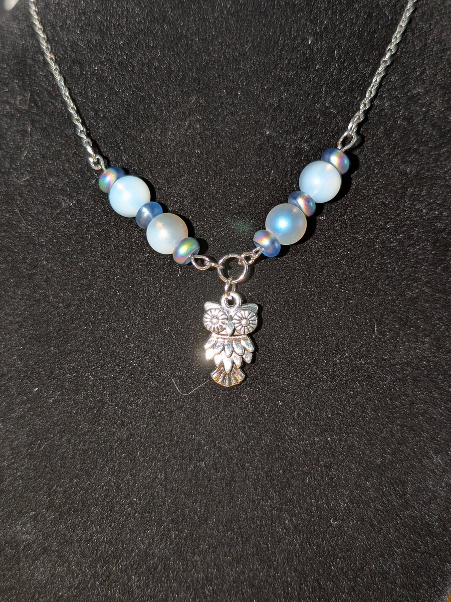 Blue Owl Necklace! product image (2)